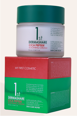 DermaShare First CICA Peptide Soothing Cream